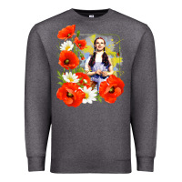 Charcoal Heather dorothy poppies Premium Sweatshirt - lanVoArt
