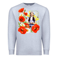 Heather Grey dorothy poppies Premium Sweatshirt - lanVoArt