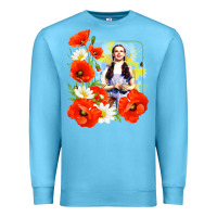 Ocean Blue dorothy poppies Premium Sweatshirt - lanVoArt