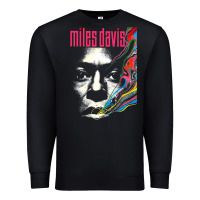 Black miles vintage davis concert retro Premium Sweatshirt - lanVoArt