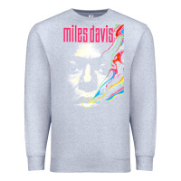 Heather Grey miles vintage davis concert retro Premium Sweatshirt - lanVoArt
