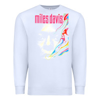 White miles vintage davis concert retro Premium Sweatshirt - lanVoArt