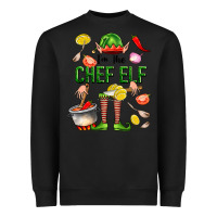 Black im the chef elf Heavyweight Sweatshirt - FaDigitalArtStudio