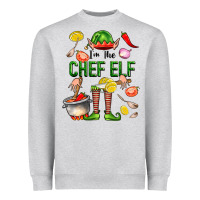 Heather Grey im the chef elf Heavyweight Sweatshirt - FaDigitalArtStudio