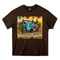 Chocolate Brown camping is intents Heavy Core Tee - JahusDesignShop