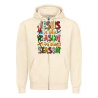 Sandshell jesus is the reason for the season Zipper Hoodie - CowhideDigitalArt