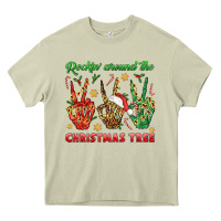 Mossy Rockin' Around The Christmas Tree Heavy Core Tee - BundleAndBundleShop