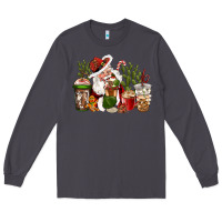 Smoke western santa cowboy coffe cups christmas Long Sleeve Tee - CowGirlArtShop