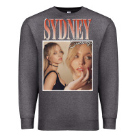 Charcoal Heather sydney sweeney Premium Sweatshirt - lanVoArt