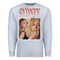 Heather Grey sydney sweeney Premium Sweatshirt - lanVoArt
