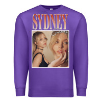 Purple sydney sweeney Premium Sweatshirt - lanVoArt
