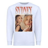 White sydney sweeney Premium Sweatshirt - lanVoArt