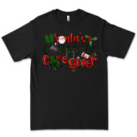 Black Santa's Favorite Caregiver Christmas Premium Tee - LillyAllenDesigns