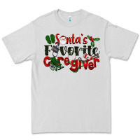 Dove Grey Santa's Favorite Caregiver Christmas Premium Tee - LillyAllenDesigns