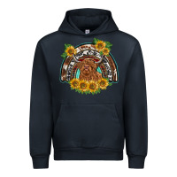 Navy scottish calf sunflowers rainbow Urban Hoodie - BarkalooDesign