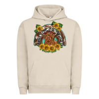 Pigment French Oak scottish calf sunflowers rainbow Urban Hoodie - BarkalooDesign
