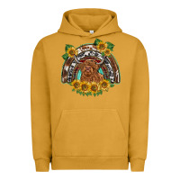 Pigment Peanut Butter scottish calf sunflowers rainbow Urban Hoodie - BarkalooDesign