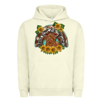 Pigment Pistachio scottish calf sunflowers rainbow Urban Hoodie - BarkalooDesign