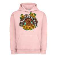 Pigment Salmon scottish calf sunflowers rainbow Urban Hoodie - BarkalooDesign
