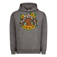 Pigment Tornado scottish calf sunflowers rainbow Urban Hoodie - BarkalooDesign