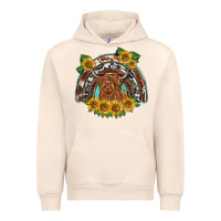 Sandshell scottish calf sunflowers rainbow Urban Hoodie - BarkalooDesign