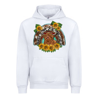 White scottish calf sunflowers rainbow Urban Hoodie - BarkalooDesign