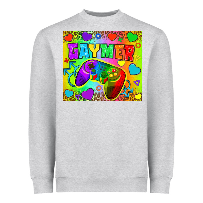 Lgbtq+ Gaymer With Hearts Tumbler Heavyweight Sweatshirt by BundleAndBundleShop | Teevron