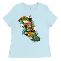 Baja California State Of Mexico Map Ladies Tee | Teevron