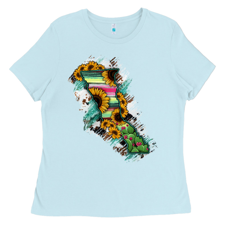 Baja California State Of Mexico Map Ladies Tee by RanaPortraitStore | Teevron