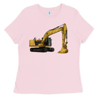 Bubblegum Pink Excavator Ladies Tee - LillyAllenDesigns