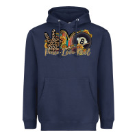 Navy peace love pool Heavyweight Hoodie - RacoonDesign