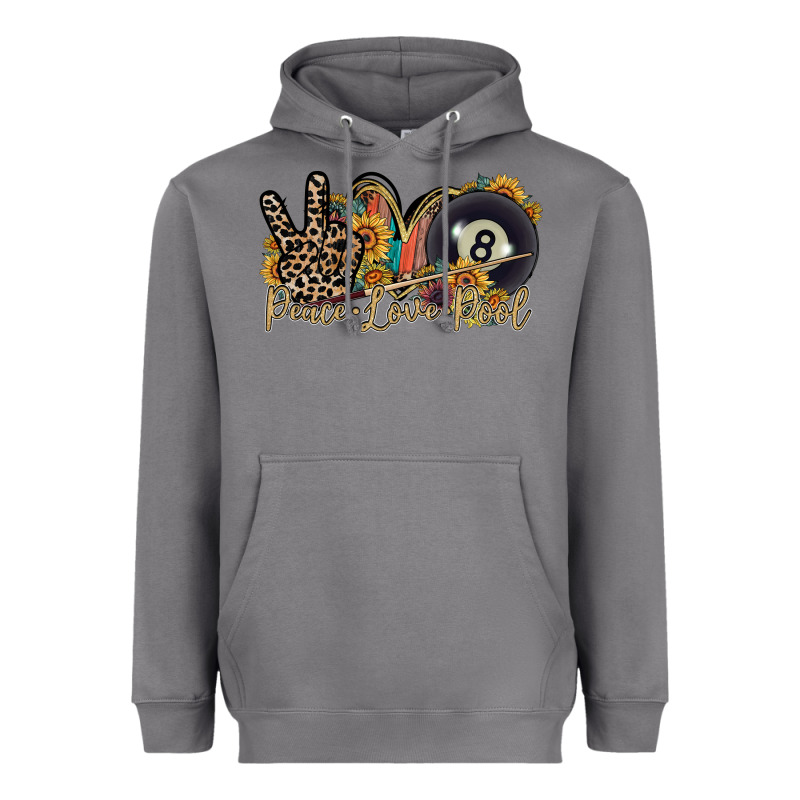 Peace Love Pool Heavyweight Hoodie by RacoonDesign | Teevron