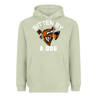 Matcha bitten by a dog angry dog bite funny gift Heavyweight Hoodie - lanVoArt