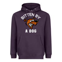Plum bitten by a dog angry dog bite funny gift Heavyweight Hoodie - lanVoArt