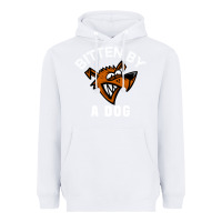 White bitten by a dog angry dog bite funny gift Heavyweight Hoodie - lanVoArt