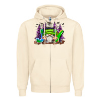 Sandshell Joy Halloween Gnome Zipper Hoodie - CowhideDigitalArt