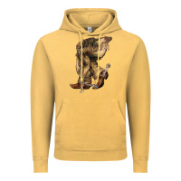 Vintage Mustard Cowboy boots western Vintage Hoodie - HowdyJamesFarm