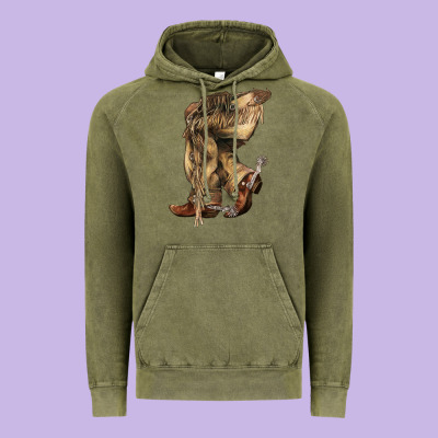 Cowboy Boots Western Vintage Hoodie Designed By Howdyjamesfarm