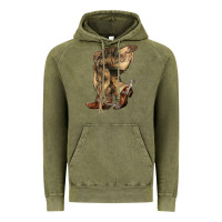 Vintage Olive Cowboy boots western Vintage Hoodie - HowdyJamesFarm