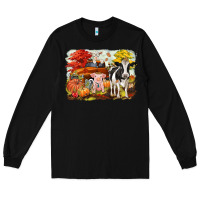 Black fall farm animals Long Sleeve Tee - CowGirlArtShop