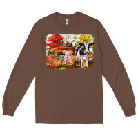 Chestnut fall farm animals Long Sleeve Tee - CowGirlArtShop
