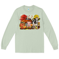 Matcha fall farm animals Long Sleeve Tee - CowGirlArtShop