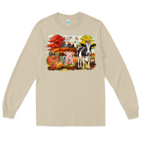 Mushroom fall farm animals Long Sleeve Tee - CowGirlArtShop