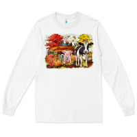 White fall farm animals Long Sleeve Tee - CowGirlArtShop