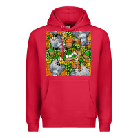 Cardinal St. Patricks Chicken With Cupcake Leopard Premium Hoodie - FaDigitalArtStudio