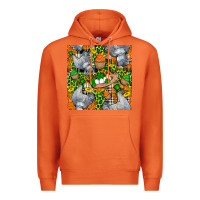 Carrot St. Patricks Chicken With Cupcake Leopard Premium Hoodie - FaDigitalArtStudio