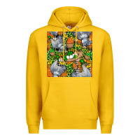 Lemon St. Patricks Chicken With Cupcake Leopard Premium Hoodie - FaDigitalArtStudio