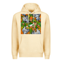 Pina Colada St. Patricks Chicken With Cupcake Leopard Premium Hoodie - FaDigitalArtStudio