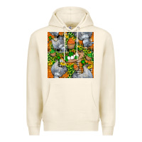 Tofu St. Patricks Chicken With Cupcake Leopard Premium Hoodie - FaDigitalArtStudio