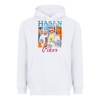 White hasan piker t shirts gift for fans for men and women gift mother day f Heavyweight Hoodie - lanVoArt